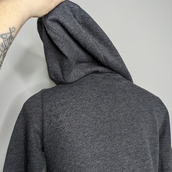 ✨3/$15  Gaiam dark grey long hooded sweatshirt XS - Picture 5 of 8